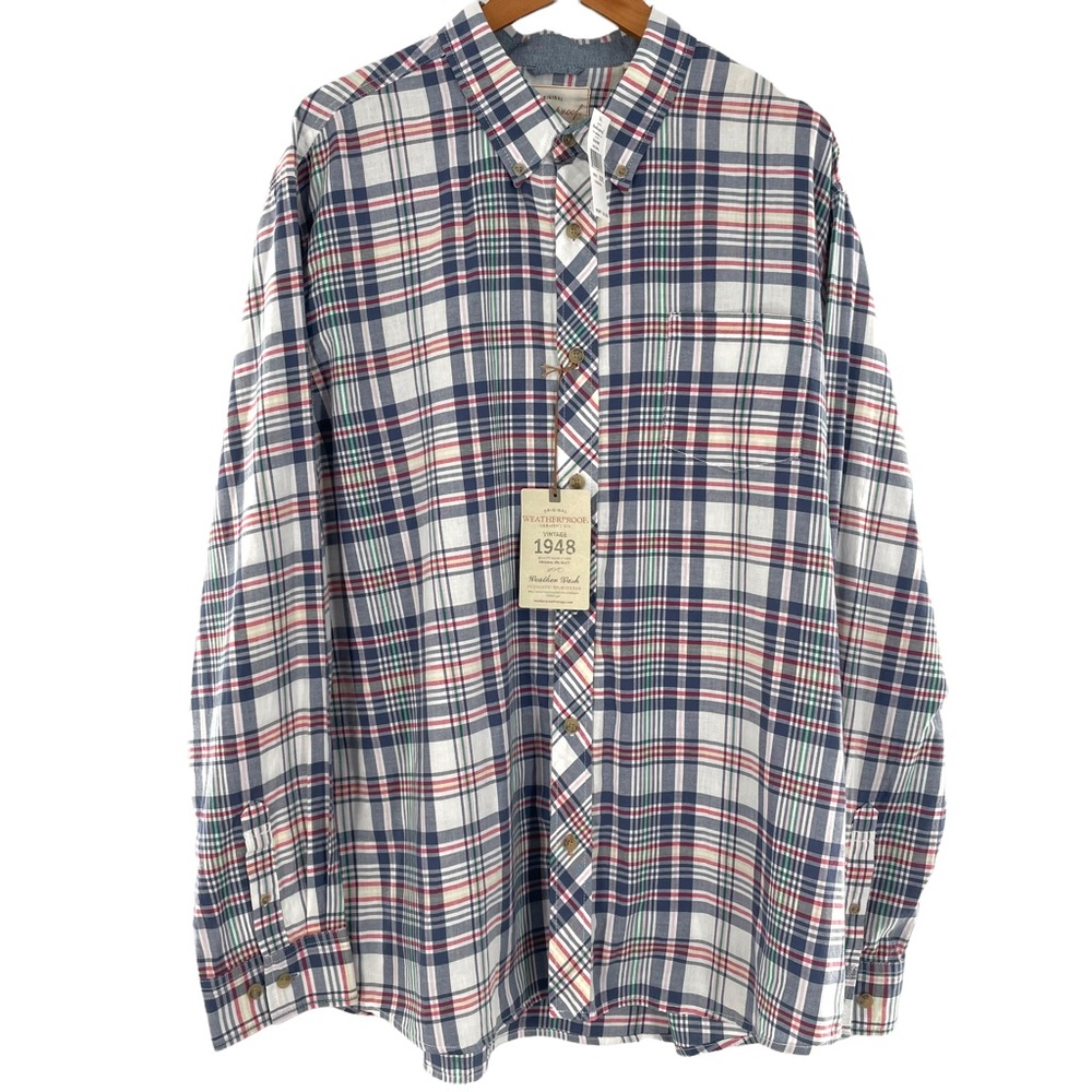Weatherproof Vintage Long Sleeve Button Down Shirt with Oxford Collar in XXL NWT